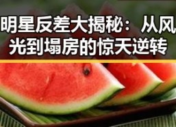 明星反差大揭秘：从风光到塌房的惊天逆转