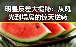 明星反差大揭秘：从风光到塌房的惊天逆转